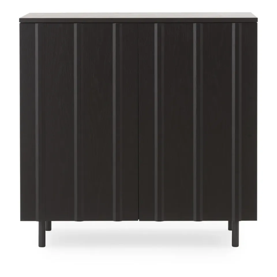 Hot Normann Copenhagen Aparador Rib 96x98,5 cm, Soft Black Negro