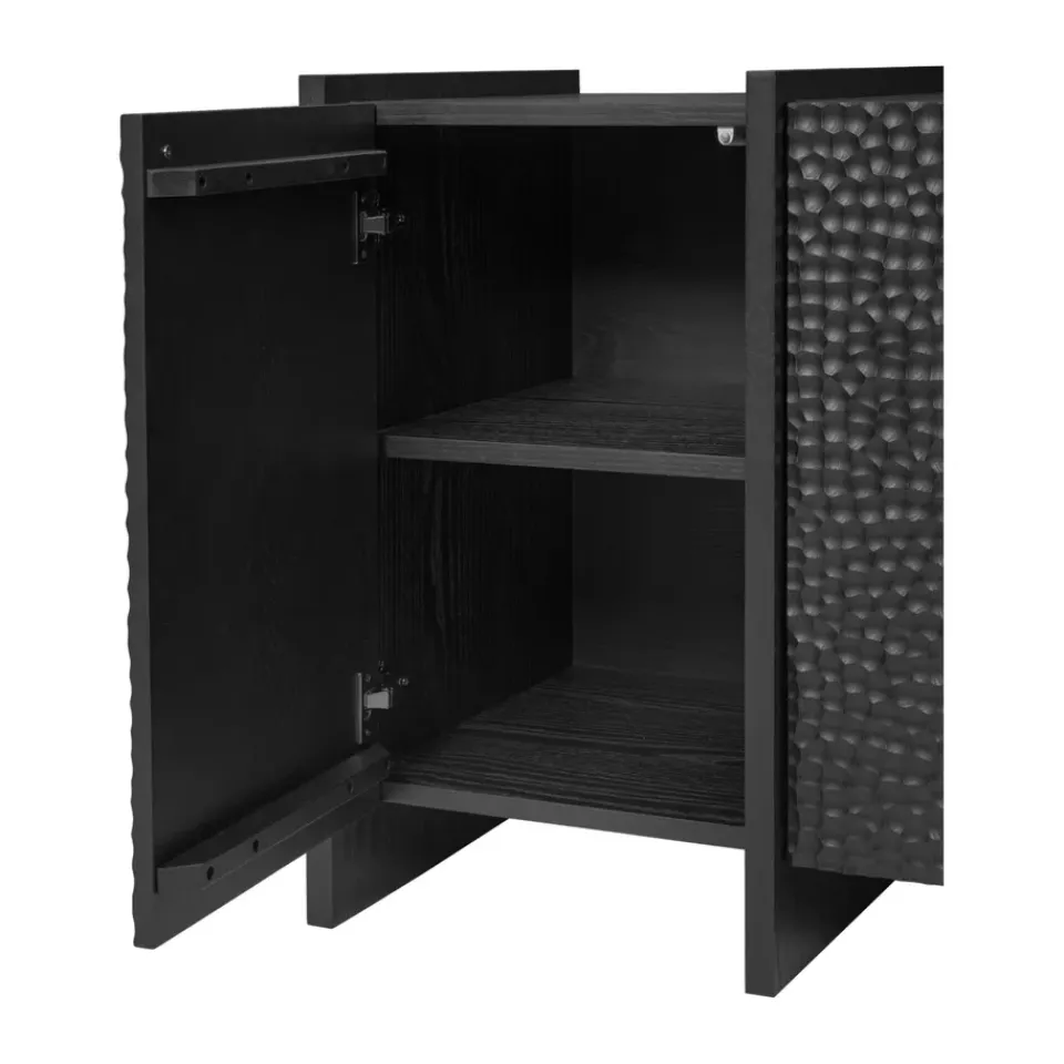 Hot Ferm Living Aparador Scarni, Fresno teñido oscuro, 163x50x74 cm Marrón