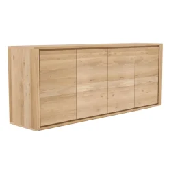 Best Ethnicraft Aparador Shadow, Roble 203x84x45 cm Beige