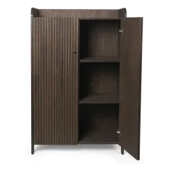 Ferm Living Aparador Sill Low, Dark stained oak Marrón