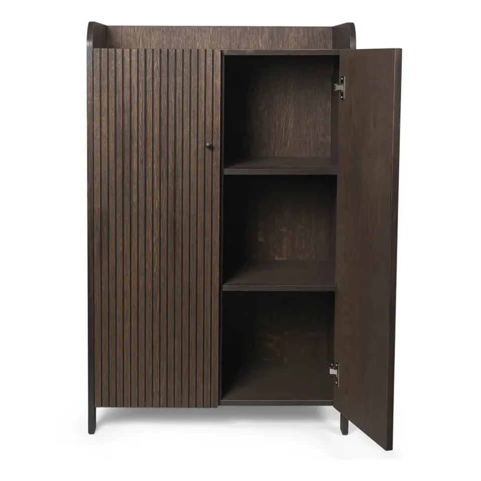Ferm Living Aparador Sill Low, Dark stained oak Marrón