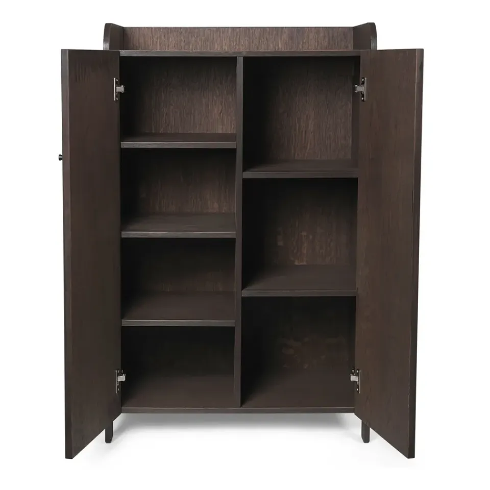 Ferm Living Aparador Sill Low, Dark stained oak Marrón