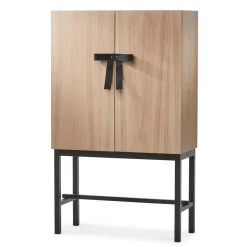Clearance A2 Aparador The Bow, roble aceitado blanco-negro Beige