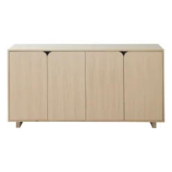 Sale 1898 Aparador Vidja, Roble pigmentado blanco Beige