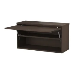String Armario con puerta abatible , Roble oscuro, 78×30 cm Marrón
