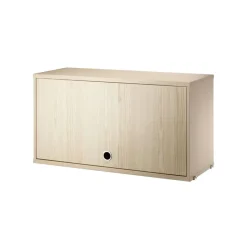 Outlet String Armario con puerta abatible , Fresno, 78x30 cm Beige