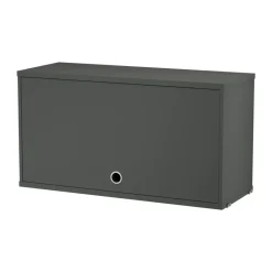 Outlet String Armario con puerta abatible , oscuro, 78x30 cm Gris