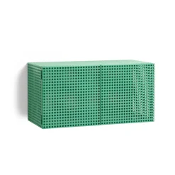 HAY Armario de pared Perforated Cabinet smalll, Soft jade Verde