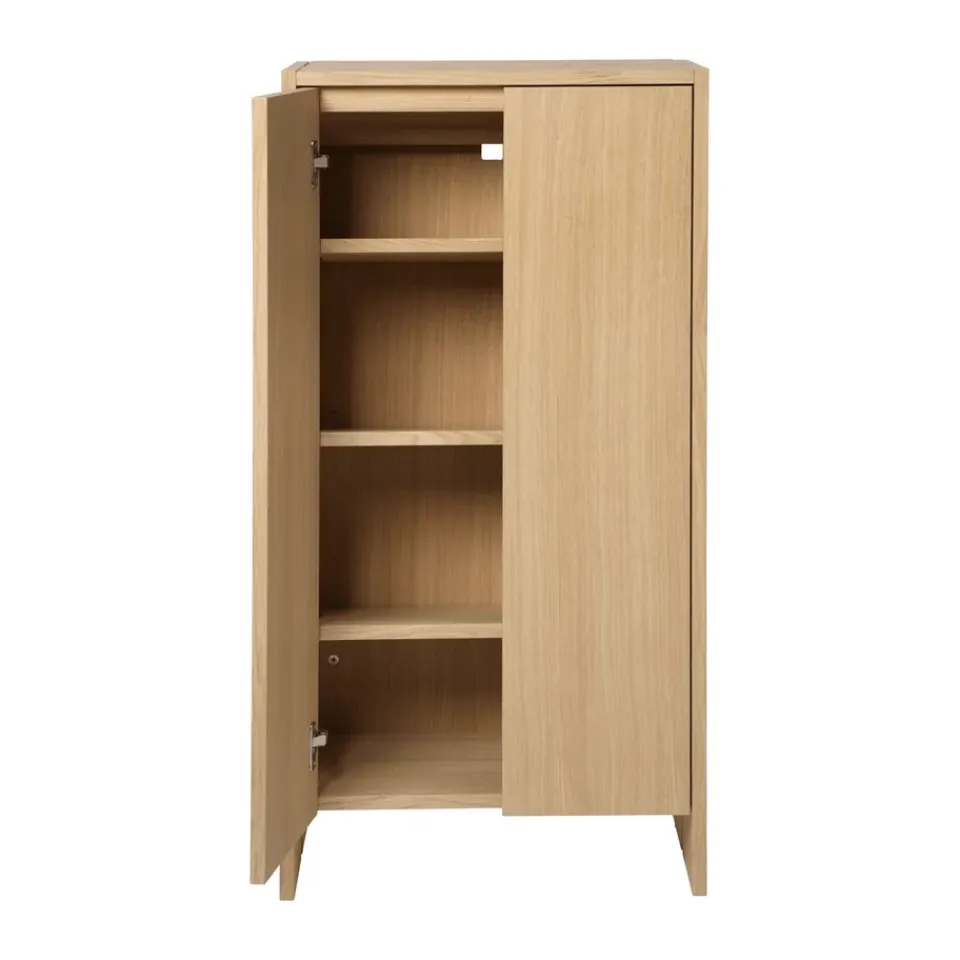 Ferm Living Armario Parcel , Natural oak 55×30×110 cm Beige