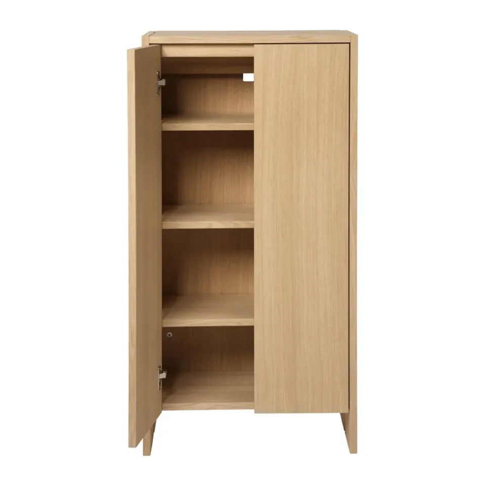 Ferm Living Armario Parcel , Natural oak 55×30×110 cm Beige