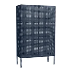New HAY Armario Perforated Cabinet large, Steel blue Azul