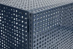 New HAY Armario Perforated Cabinet large, Steel blue Azul