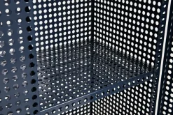 New HAY Armario Perforated Cabinet large, Steel blue Azul