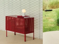 Online HAY Armario Perforated Cabinet small, Wine red Rojo