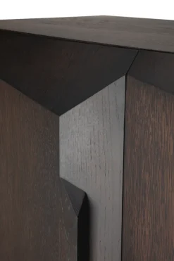 New Ethnicraft Armario Stairs , Roble lacado en - 2 puertas, 100x150 cm Marrón