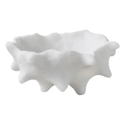 Outlet Mette Ditmer Art piece castaña Ø20 cm, Off-white Blanco