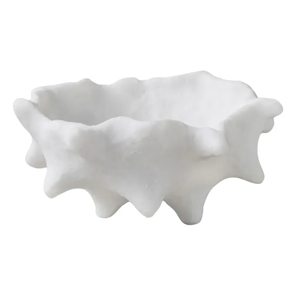 Outlet Mette Ditmer Art piece castaña Ø20 cm, Off-white Blanco