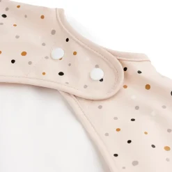Outlet Done by deer Babero con mangas Happy Dots, Powder Beige