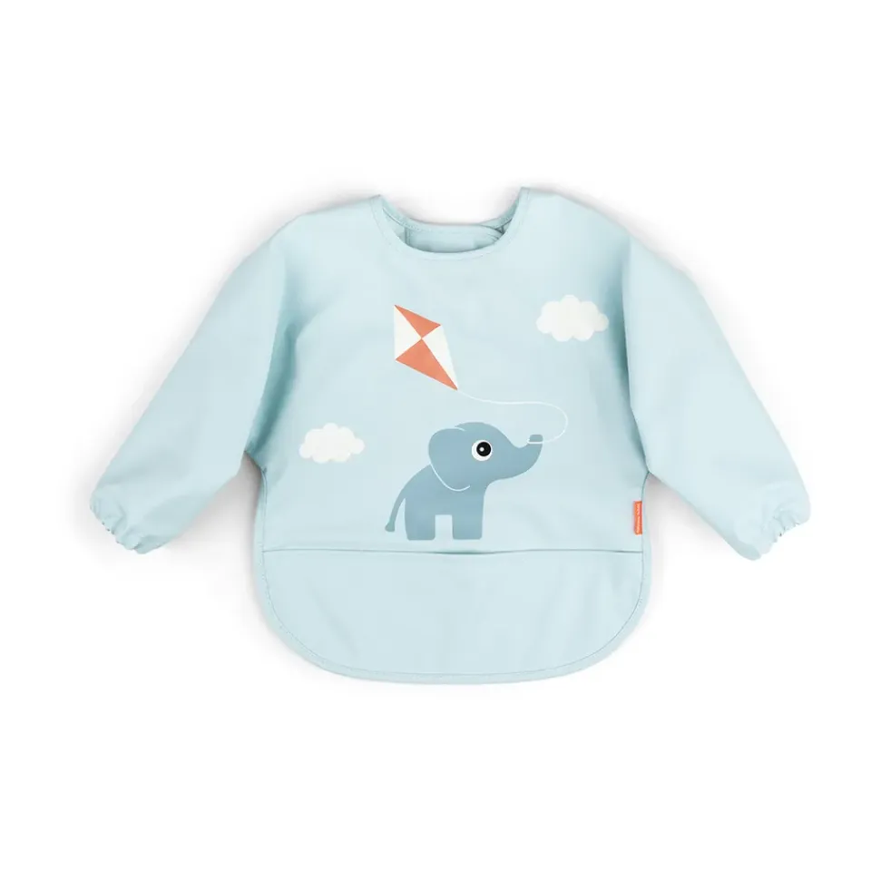 Hot Done by deer Babero con mangas Playground, Blue Azul