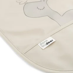 New Done by deer Baberos con velcro Lalee 2-pack, Sand Beige
