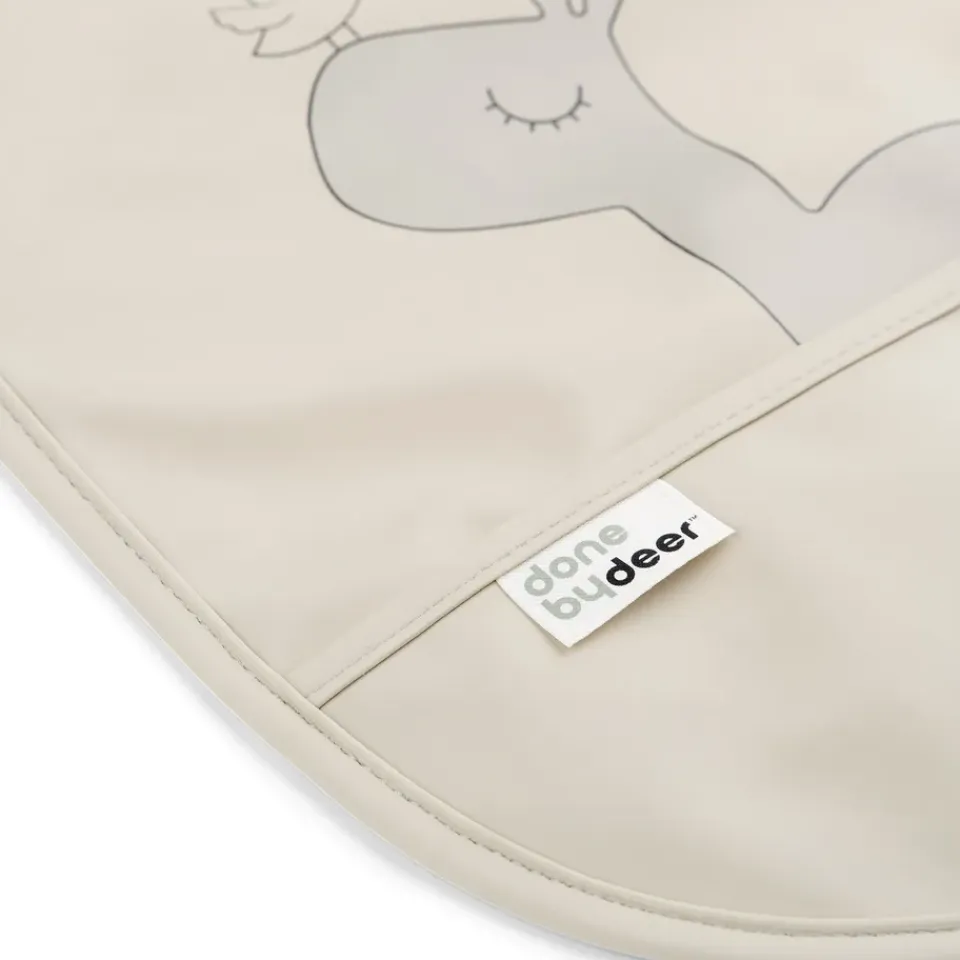 New Done by deer Baberos con velcro Lalee 2-pack, Sand Beige
