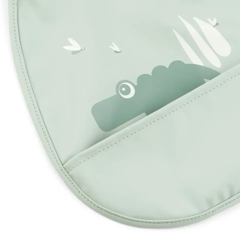 Hot Done by deer Baberos Croco Tiny, 2-pack, Green Verde