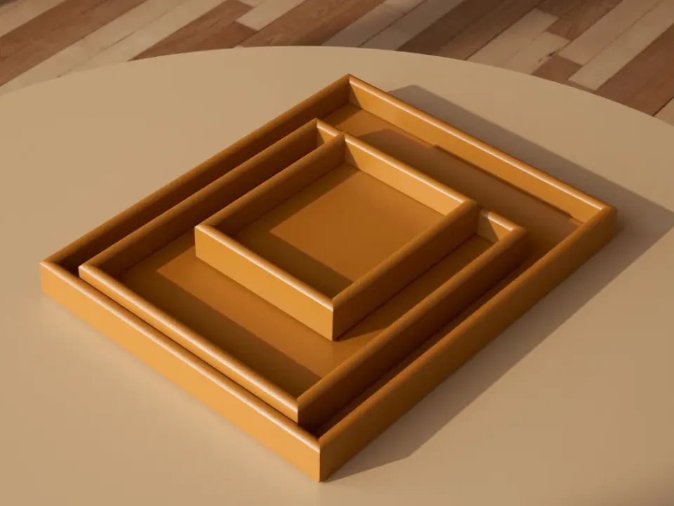 Montana Bandeja Arrange large 35,3x44,1 cm, Amber Naranja