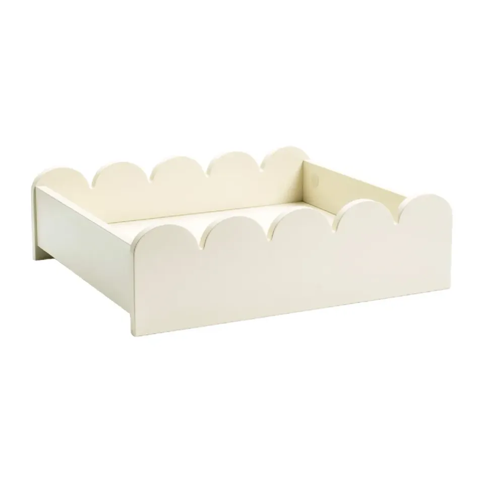 Sale TÔNN furniture Bandeja Bump 35x41 cm, Off-white Blanco