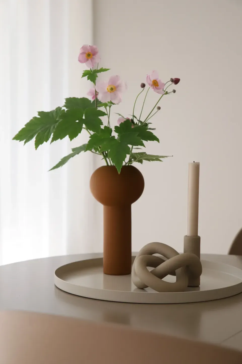 Clearance Cooee Design Bandeja Cooee redonda, 40 cm, Sand Beige