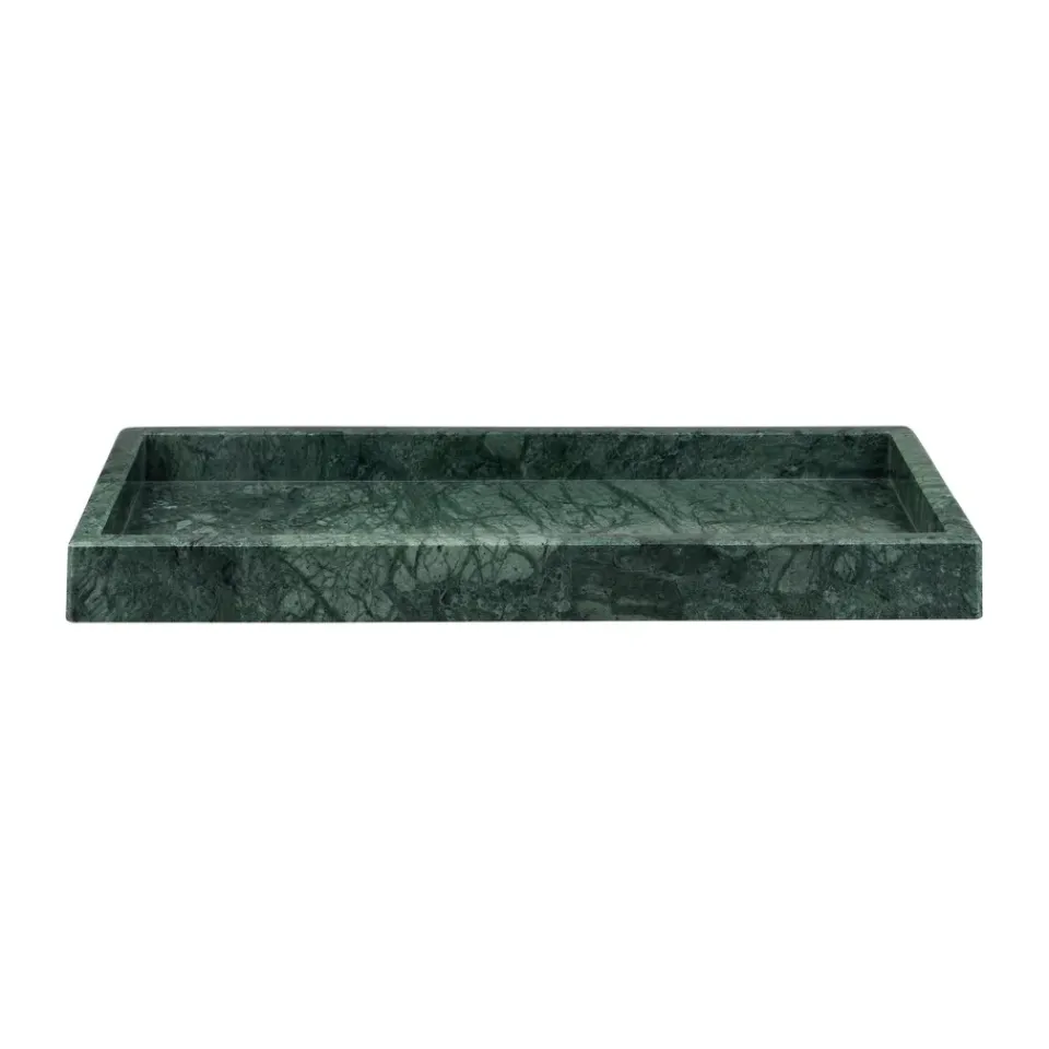 Sale Mette Ditmer Bandeja de decoración Marble 16x31 cm, Dark forest Verde