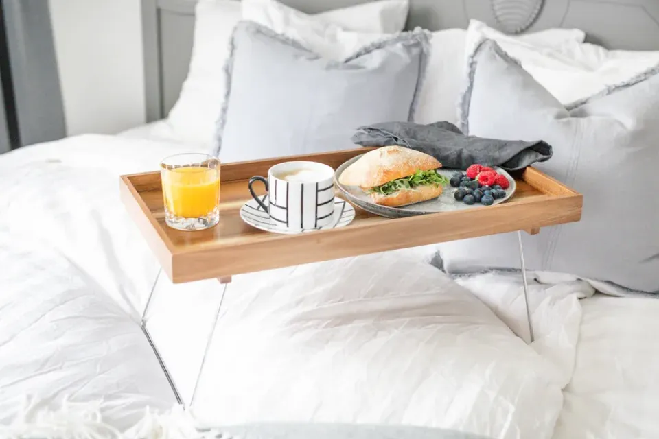 Online Dorre Bandeja de desayuno Fabia 30x60 cm, acacia BeigeMarrón