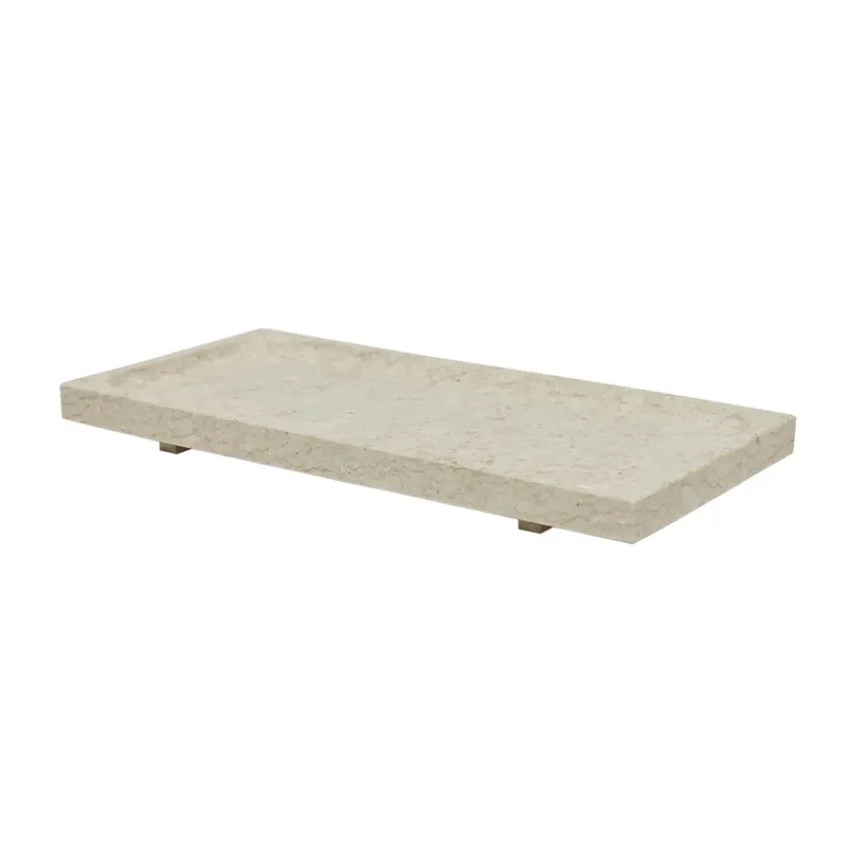 Best OYOY Bandeja de mármol Savi 14x30 cm, Beige