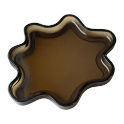 DBKD Bandeja decorativa Filter, Brown, Ø22×2 cm Marrón
