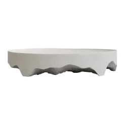 Sale 101 Copenhagen Bandeja decorativa Iwa, Abedul, Ø43 Blanco