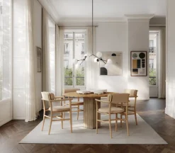 Sale 101 Copenhagen Bandeja decorativa Iwa, Abedul, Ø43 Blanco