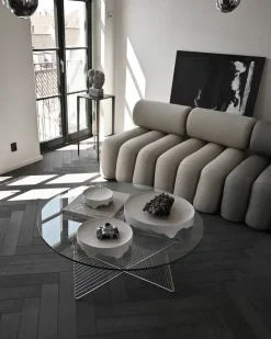 Sale 101 Copenhagen Bandeja decorativa Iwa, Abedul, Ø43 Blanco