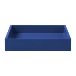 Hot Mojoo Bandeja decorativa lacada Lux 19x19x3,5 cm, Ultramarin Azul