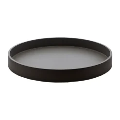 Sale Mojoo Bandeja decorativa lacada Matt Ø30x4 cm, Negro