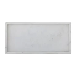 Sale Bloomingville Bandeja decorativa Majsa 18x38 cm, White marble Blanco