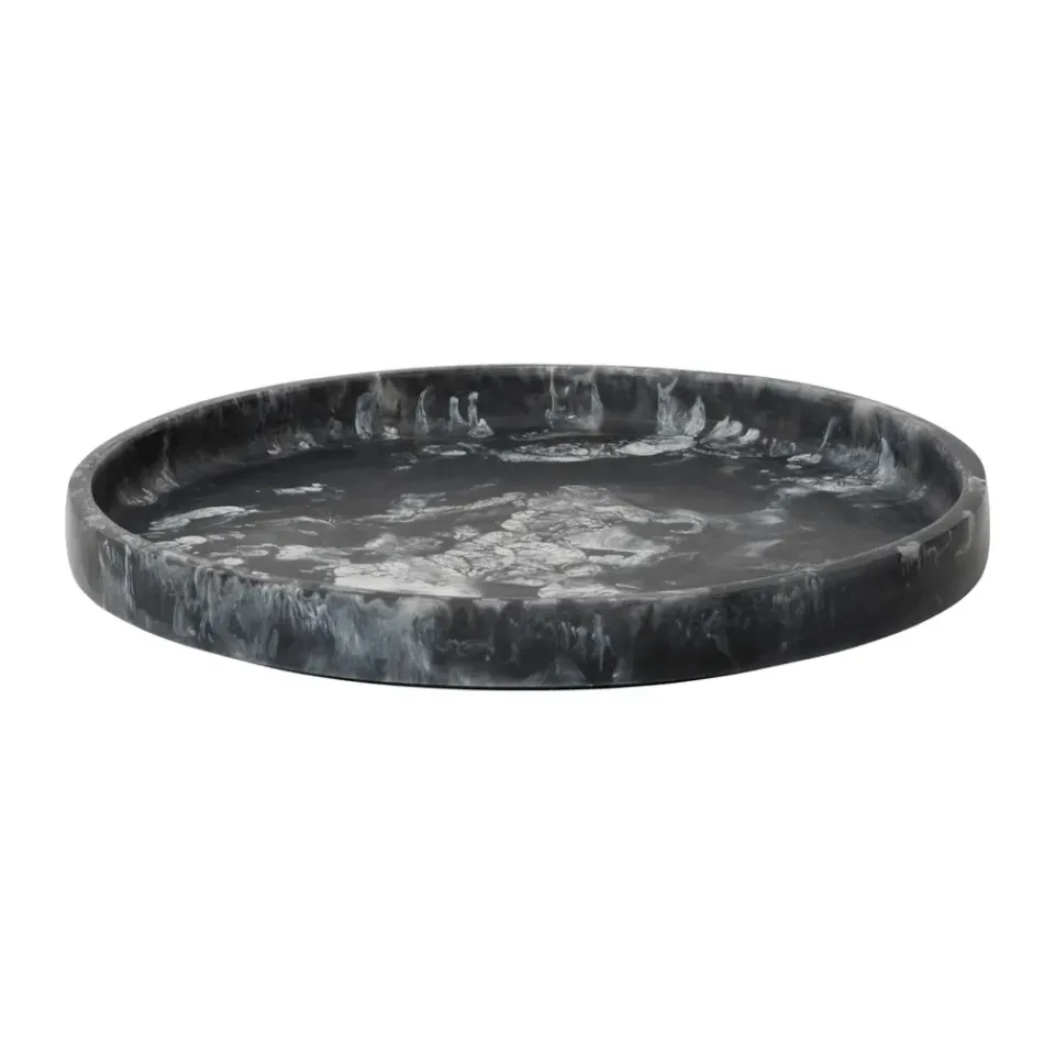Ferm Living Bandeja decorativa Mist Ø30 cm, Charcoal Negro