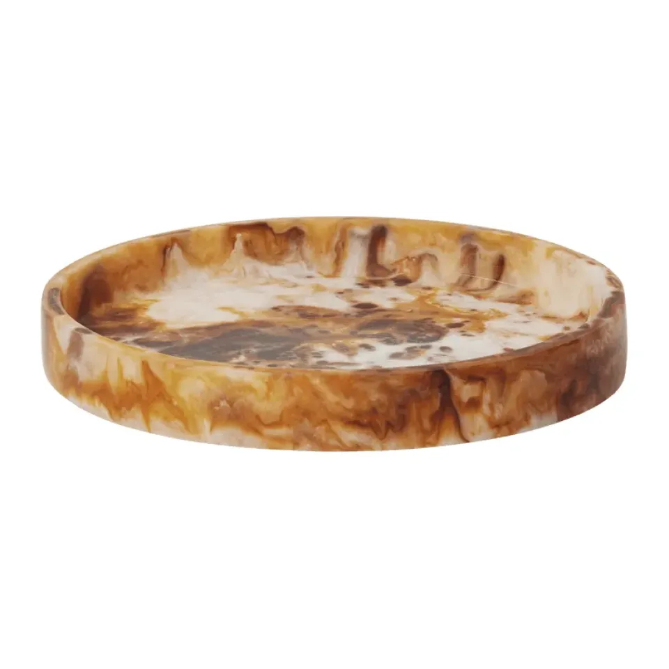 Online Ferm Living Bandeja decorativa Mist Ø20 cm, Sugar Kelp Marrón