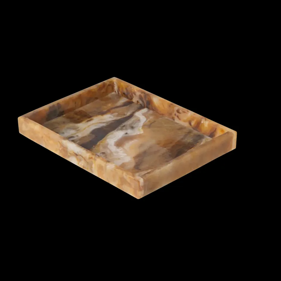 Best Ferm Living Bandeja decorativa Mist 15x20 cm, Sugar kelp Marrón