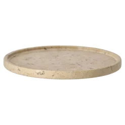 Hot Scandi Living Bandeja decorativa Ridge, Ø24 cm Marrón