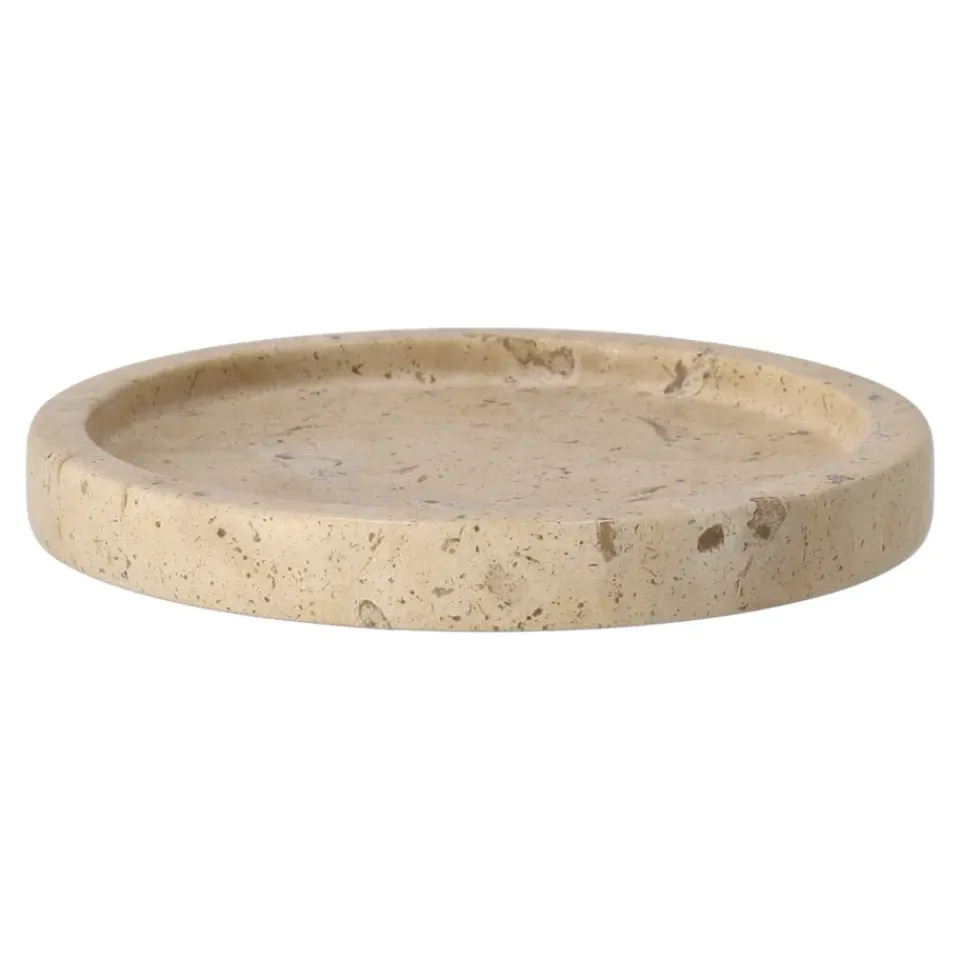 Clearance Scandi Living Bandeja decorativa Ridge, Ø16 cm Marrón