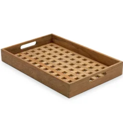 Hot Fritz Hansen Bandeja Fionia 32x48 cm, teca Marrón