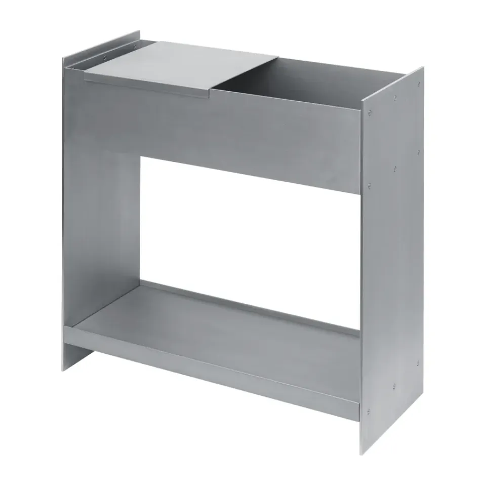 Hot Ferm Living Bandeja grande Lager para plantbox 26x26 cm, Aluminio Plateado