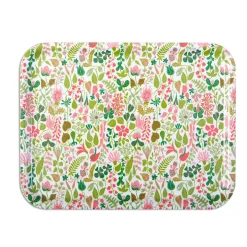Hot Opto Design Bandeja Herbarium rosa, 27 x 20 cm Blanco