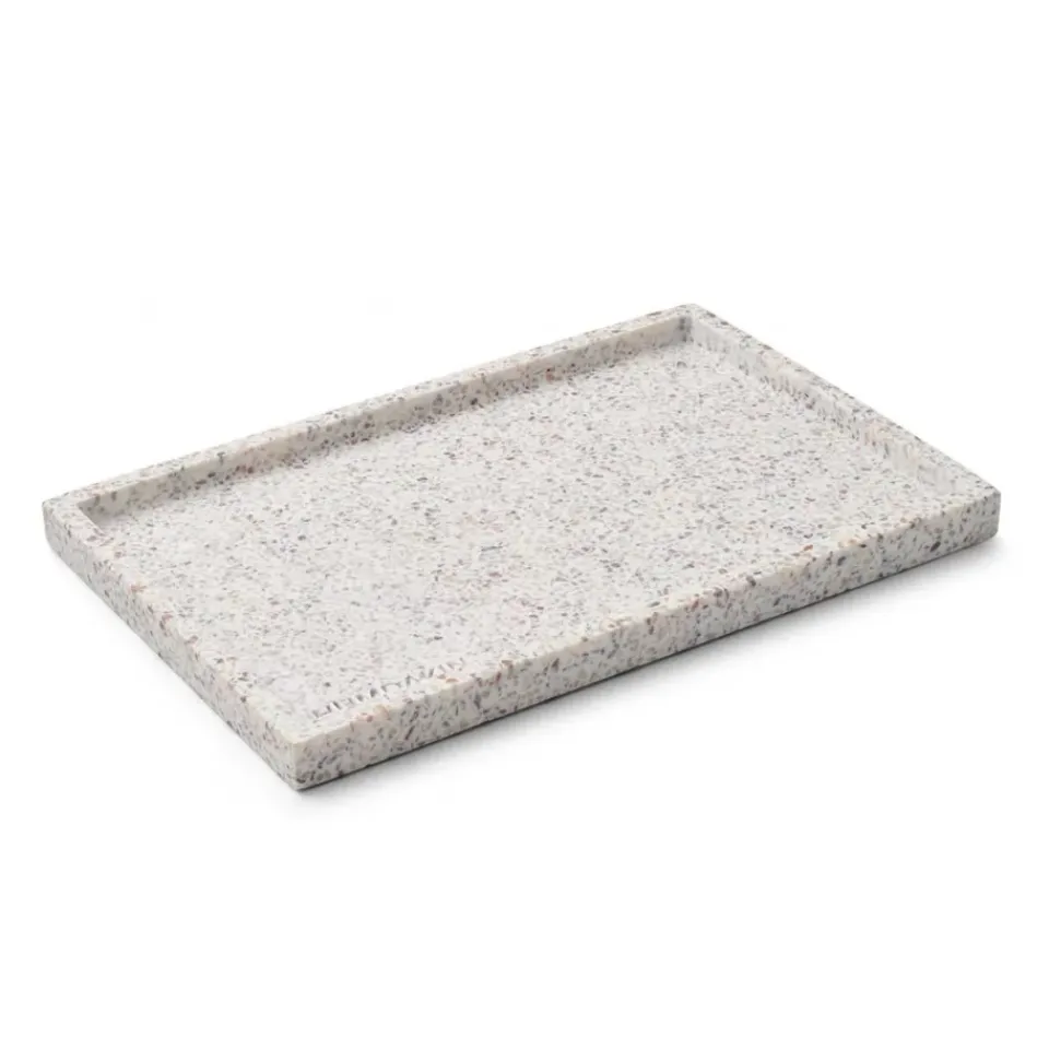New Humdakin Bandeja Terrazzo 30x20 cm, White-brown BlancoMarrón