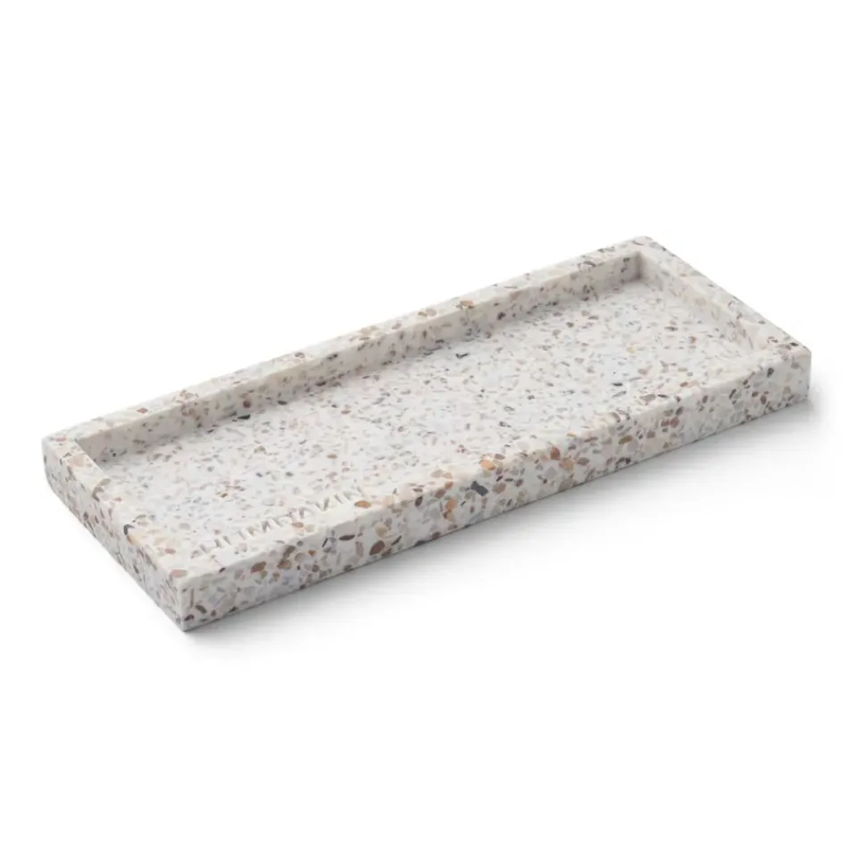 Best Humdakin Bandeja Terrazzo 10x25 cm, White-brown MarrónBlanco