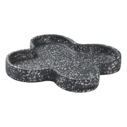 Outlet Humdakin Bandeja Terrazzo 27 cm, Black Negro